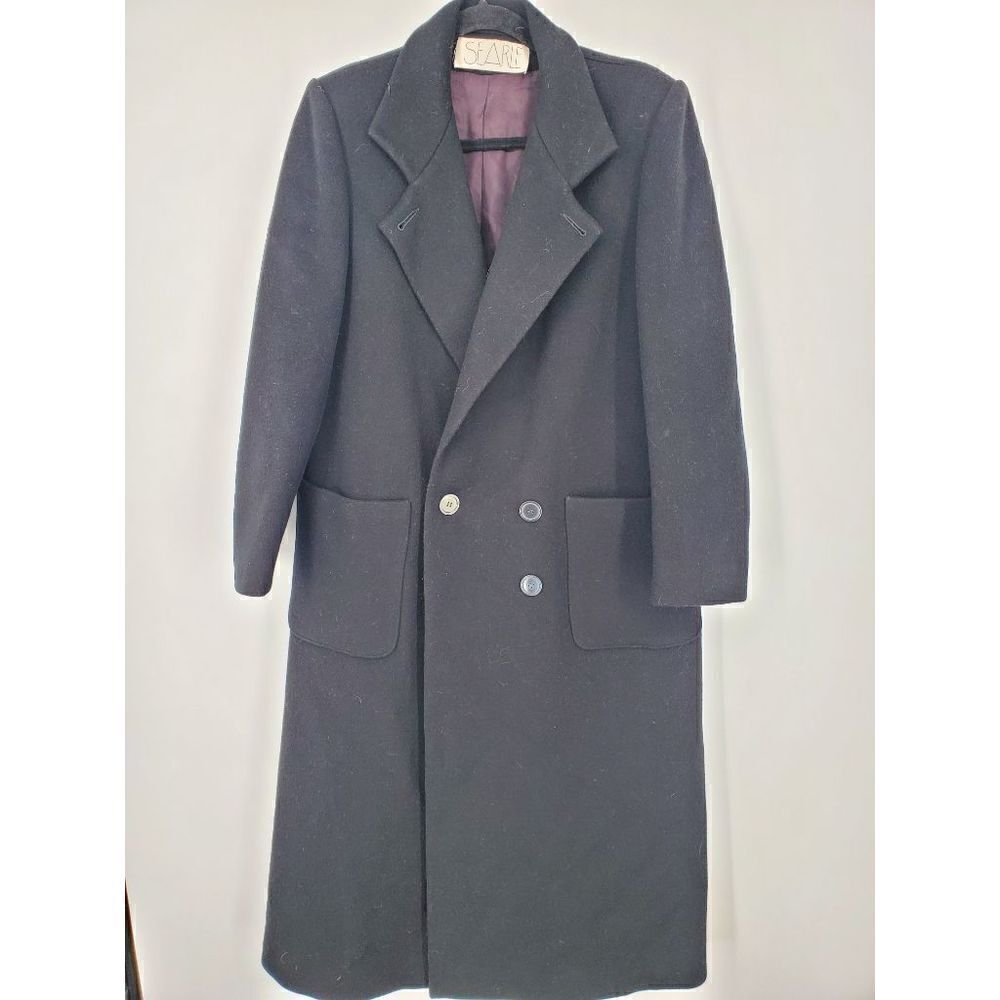 Vintage Searle Women's Heavy Overcoat Dress Coat Peacoat Size 12
